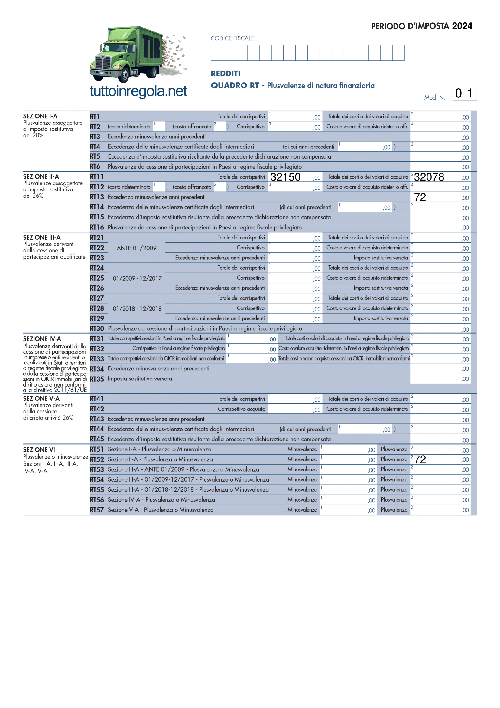 Modulo RT precompilato